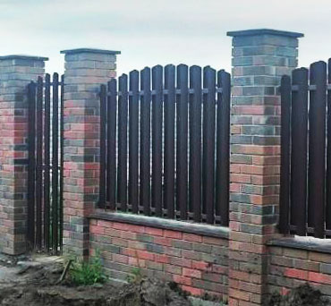 Паркан з штахетника 13см з двостороннім заповненням Паркан з штахетника 13см з двостороннім заповненням